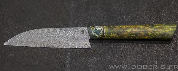 Damasteel, mammouth et bois stabilisée